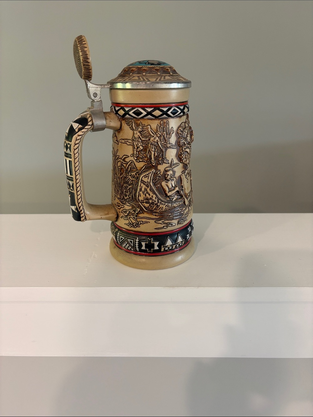 Avon Native American Beer Stein